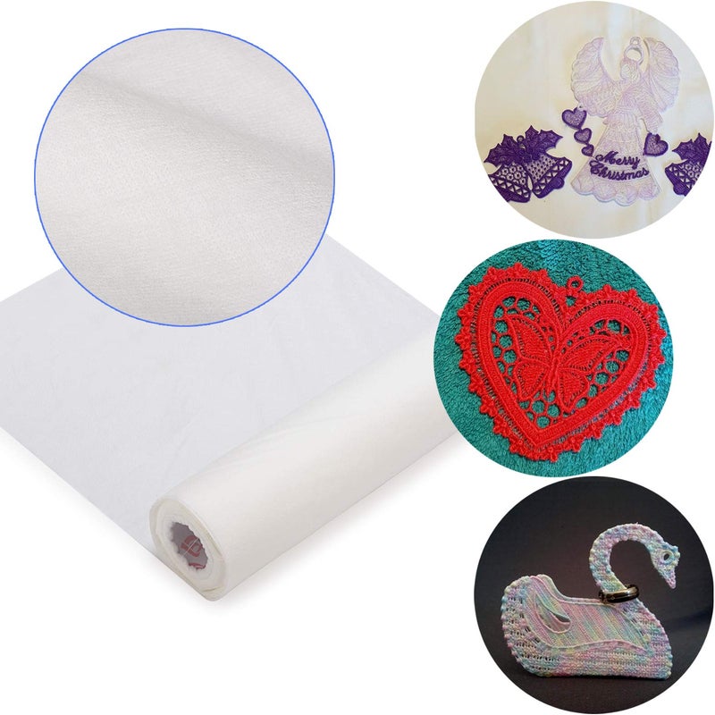 Simthread Non Woven Water Soluble Wash Away Machine Embroidery Stabilizer Backing - Image 2